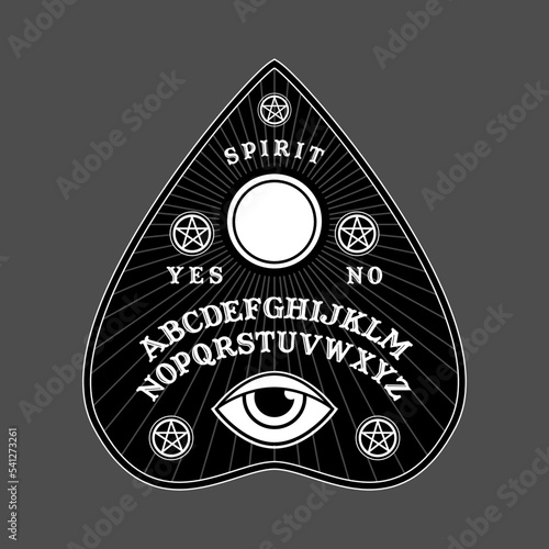 Canvas-taulu Ouija Board in Pointer shape for halloween party