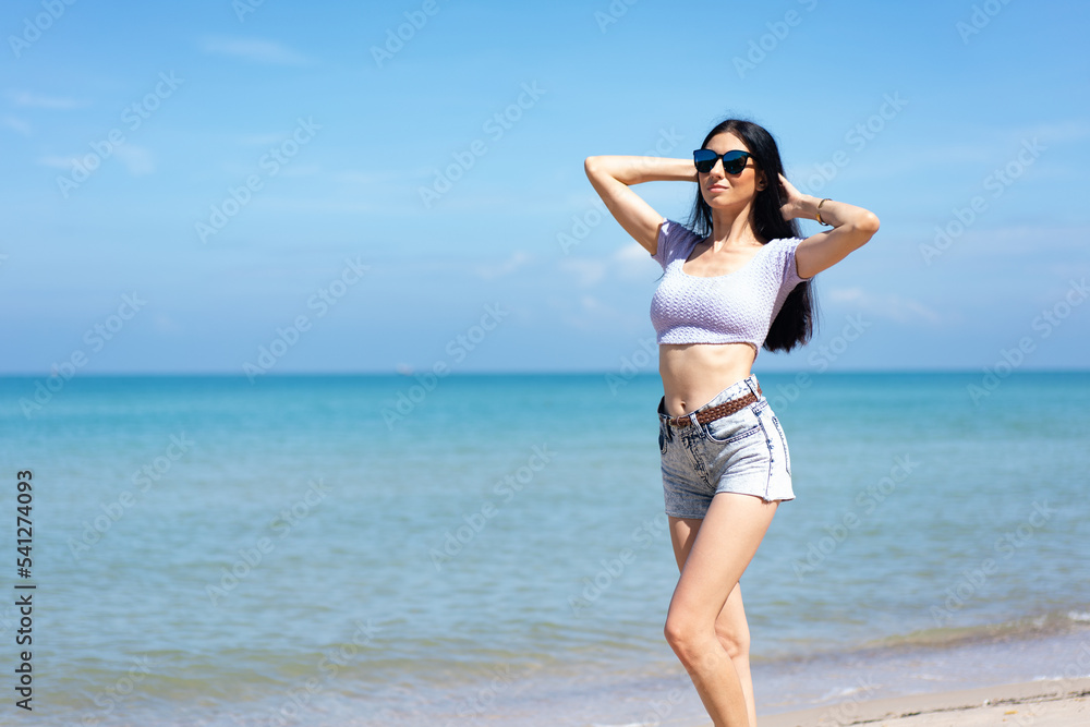 sexy girl on the beach. Beautiful healthy woman on beach. sexy girl on the beach. Beautiful healthy woman on beach.