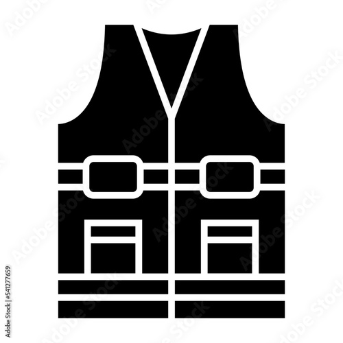 Protector Vest Glyph Icon