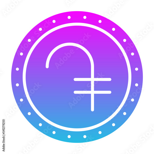 Dram Glyph Gradient Icon