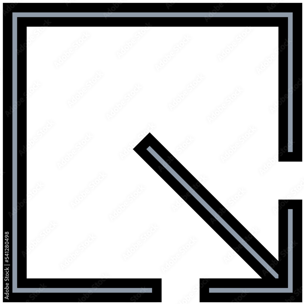 Screen Scale Colored Line Icon Screen Scale Colored Line Icon