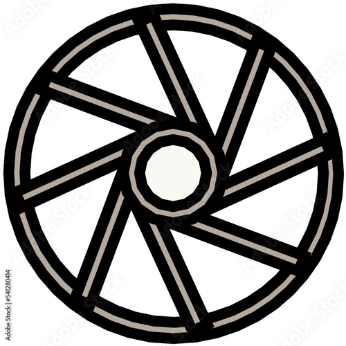 Camera Shutter Colored Line Icon