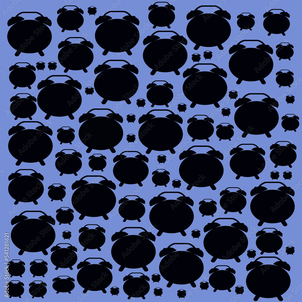 Fototapeta premium Clock seamless pattern