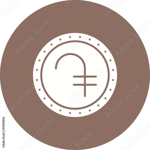 Dram Multicolor Circle Glyph Inverted Icon