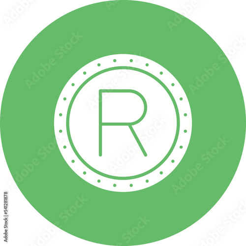 Rand Multicolor Circle Glyph Inverted Icon