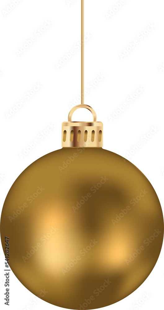 Christmas ball decoration in gold tone Christmas ball decoration in gold tone