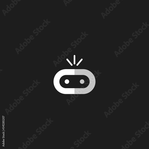 Minimalism Robot Logo or Icon for Tech Logo