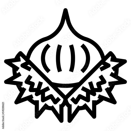 chestnut line icon
