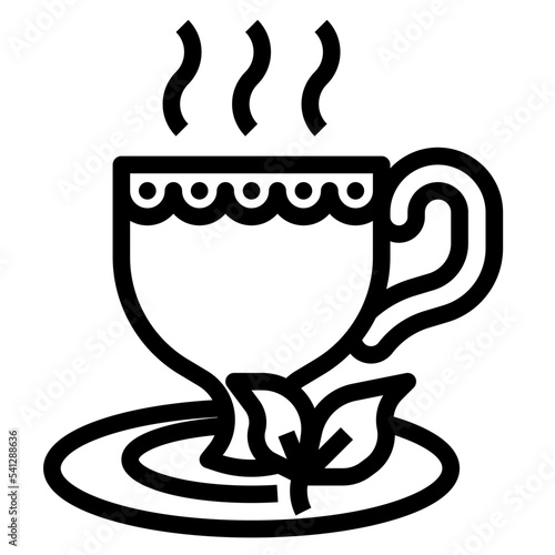 tea line icon