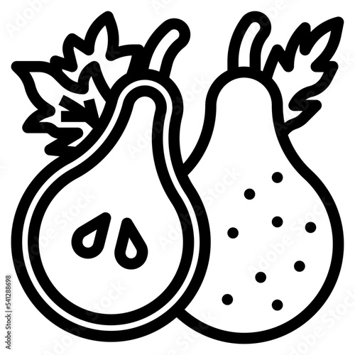 pear line icon