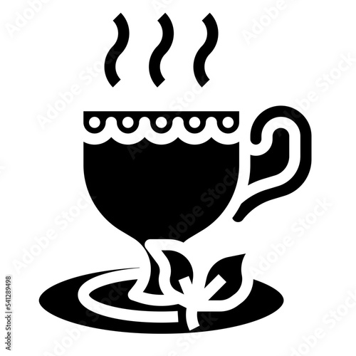 tea glyph icon