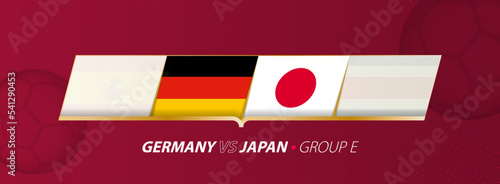 Germany - Japan football match illustration in group A.