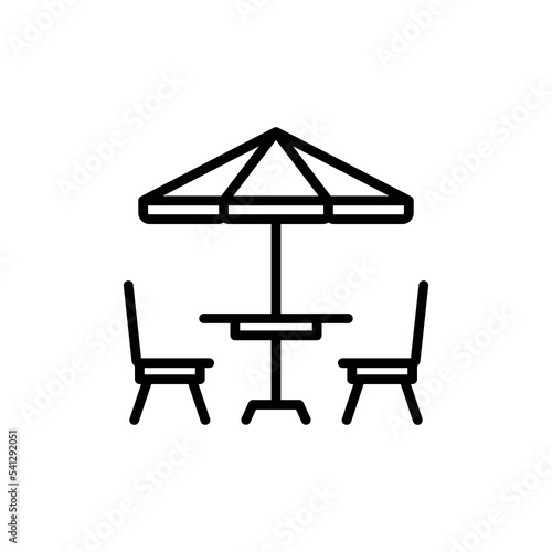 cafe table icon design vector template