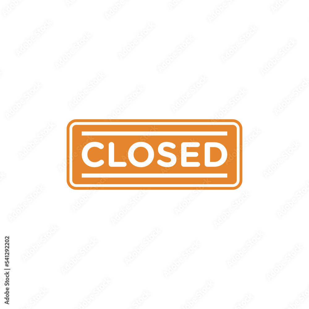 Closed Sign for Store Icon Template Closed Sign for Store Icon Template