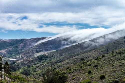 San Bruno mountain Ca. fog rolling in



