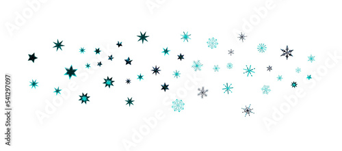 Christmas background design of snowflake and snow falling in the winter 3d illustration