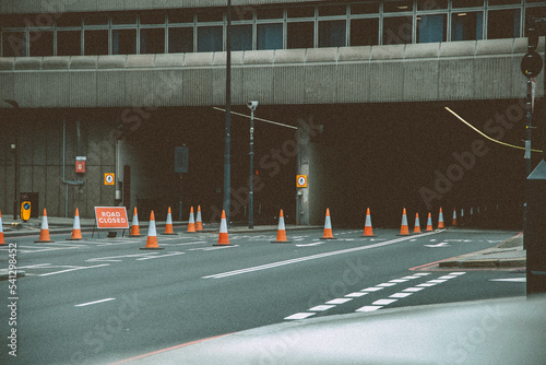 street under construction, urban city
