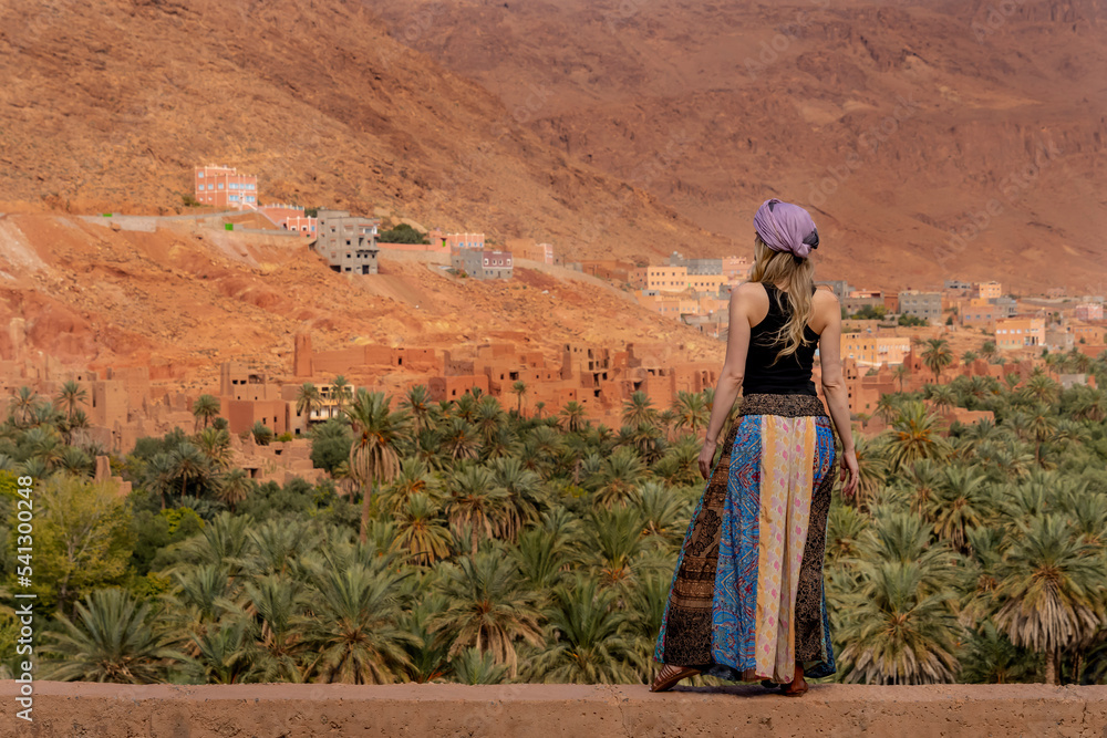 A Beautiful Model Poses Outdoors In Morocco, Africa