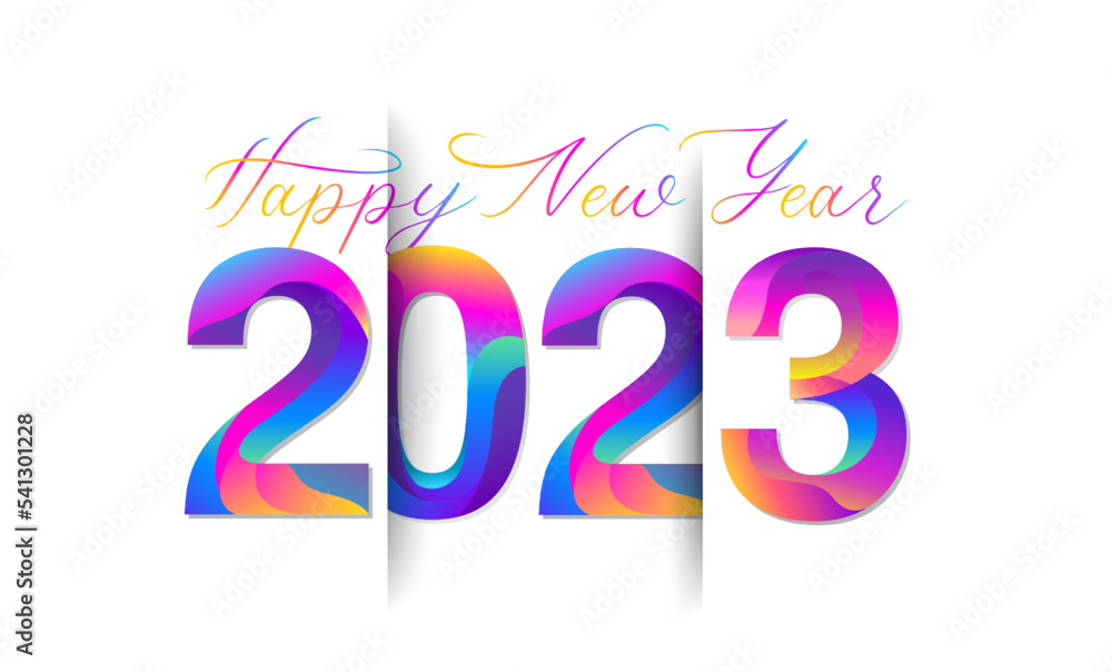 happy new year 2023 poster, banner, website modern design happy new year 2023 poster, banner, website modern design
