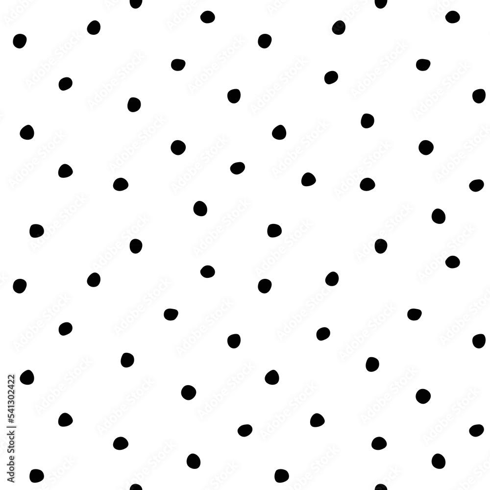 Free hand drawn speckles, flecks, stains or dots of different size seamless pattern. Unusual polka dot black on white abstract monochrome background. Uneven specks, spots, blobs, splashes texture. Free hand drawn speckles, flecks, stains or dots of different size seamless pattern. Unusual polka dot black on white abstract monochrome background. Uneven specks, spots, blobs, splashes texture.