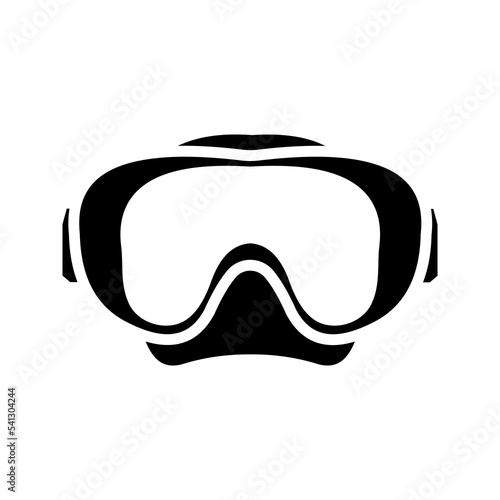 Diving mask and snorkel icon