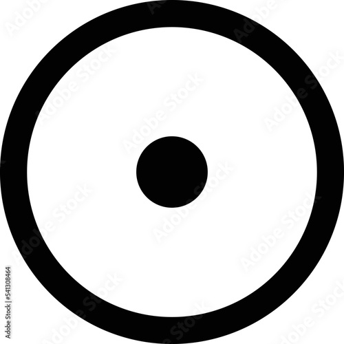Sun astrology symbol minimal with no background.