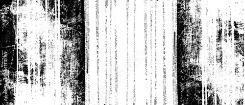 Monochrome  composed of irregular graphic elements. Distressed uneven grunge background. Abstract vector illustration. Overlay for interesting effect and depth. Isolated on white background.