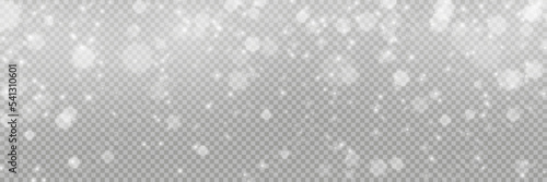 Vector heavy snowfall, snowflakes in different shapes and forms. Snow flakes, snow background. Falling Christmas. Stock royalty free vector illustration. PNG