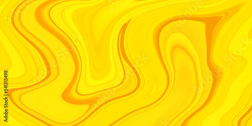 Liquid marbling paint texture with stains, oil painted yellow or orange abstract background, swirl wave lines with fluids marble, geometrical wave line liquid marble , abstract orange vector backdrop.