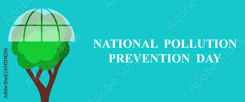 National pollution prevention day, vector banner photo