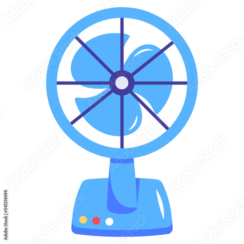A portable fan flat icon