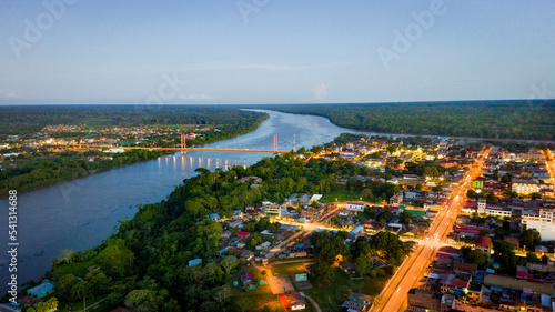 aerial view of the city "Puerto Maldonado"