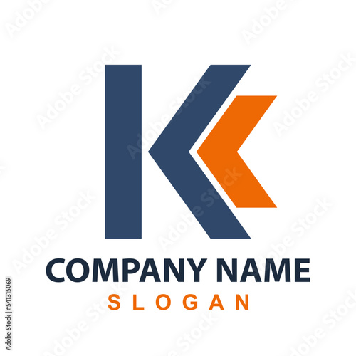 K Letter logo design template