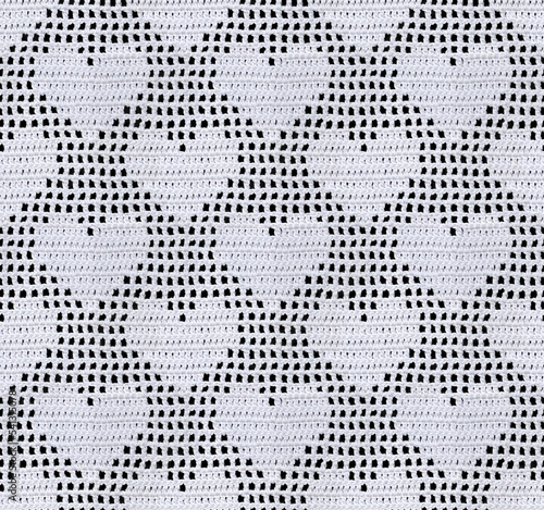 Foto Snow white seamless knitted texture