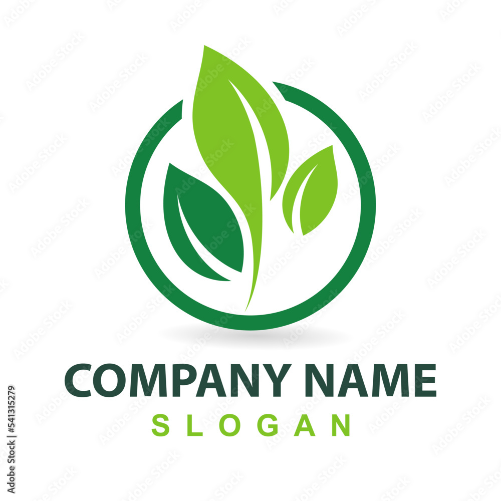 Tree leaf vector logo design Tree leaf vector logo design