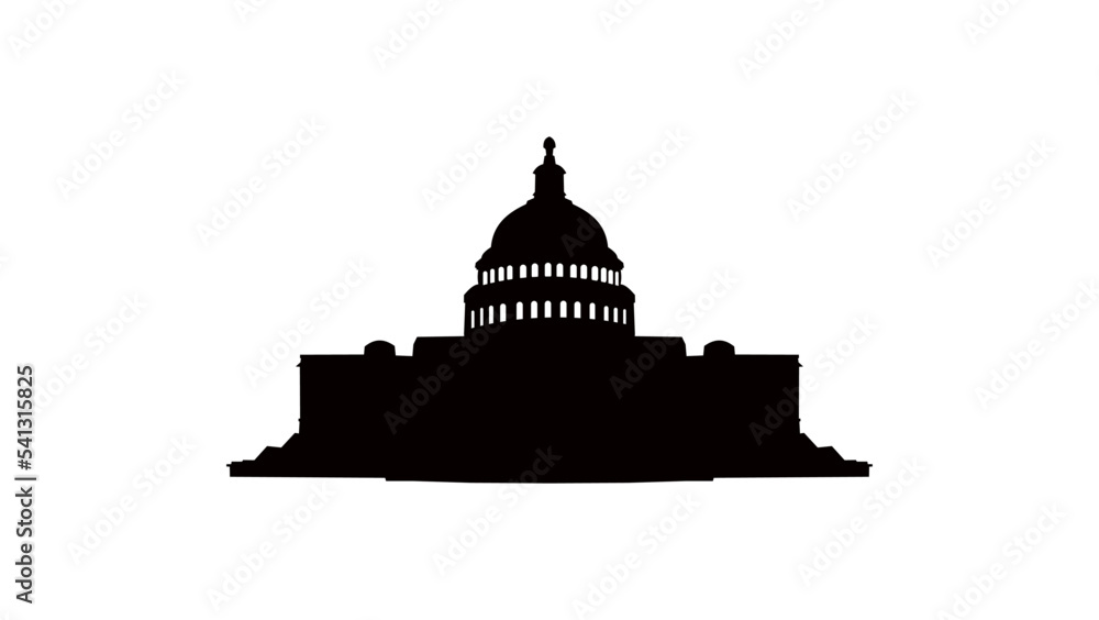 White house silhouette