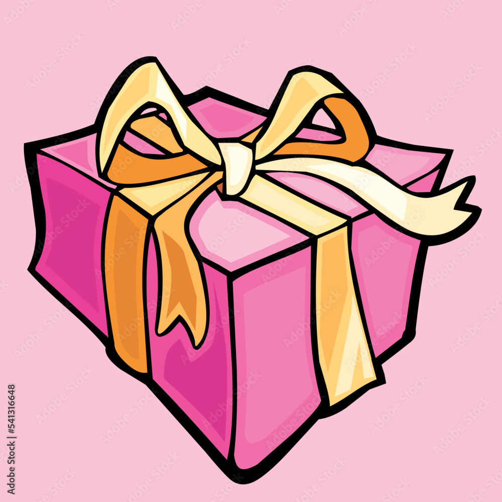 gift box with ribbon.Merry new year and merry Christmas gift box with ribbon.Merry new year and merry Christmas