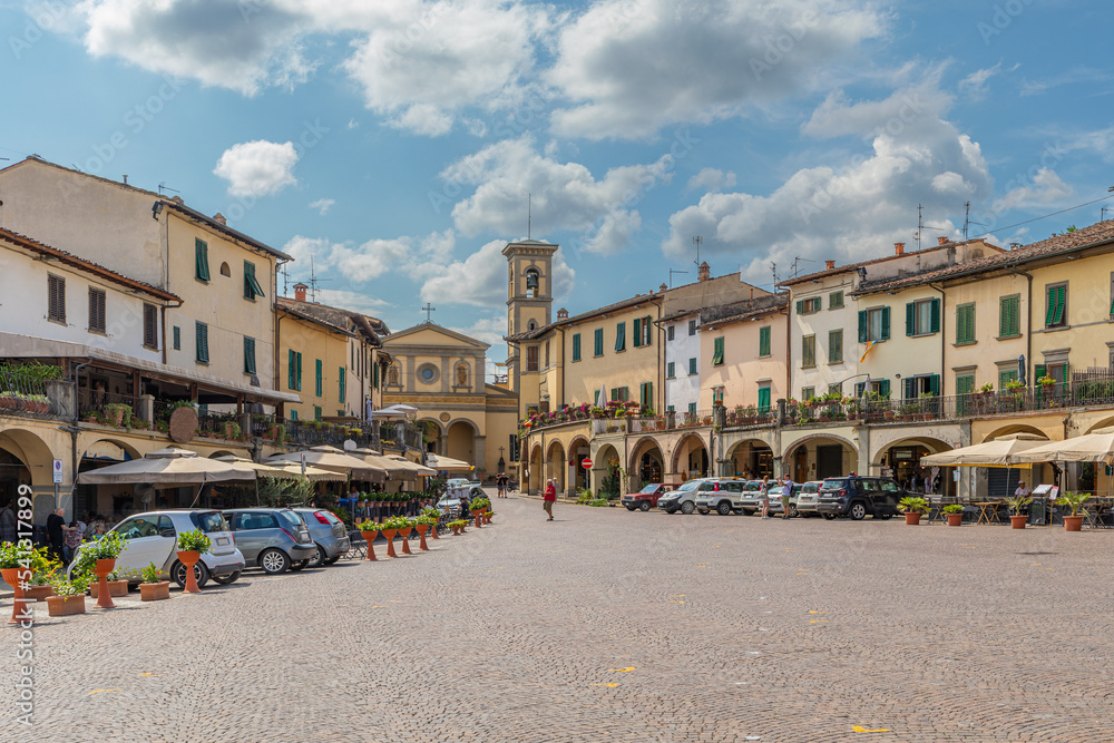 Piazza Matteotti, à Greve in Chianti, Italie