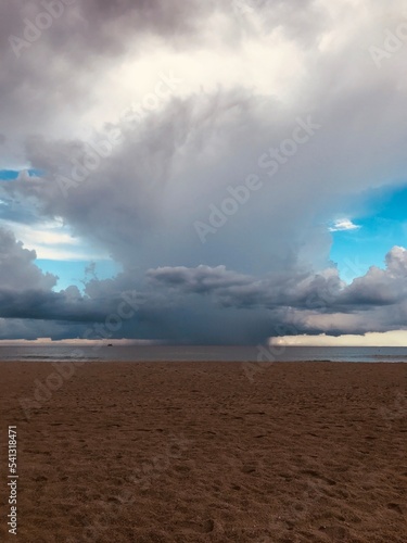storm over the sea