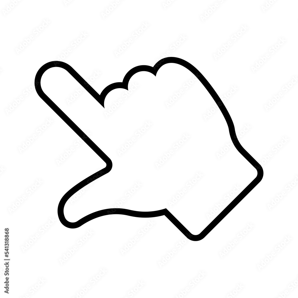Hand clicking icon. Isolated finger click. PNG pictogram on transparent background. Hand clicking icon. Isolated finger click. PNG pictogram on transparent background.