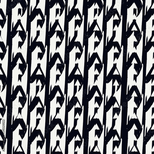 Hand drawn abstract wallpaper. Paint brush seamless surface pattern. Texture background. Template image. Fabric motif. Digital paper. Ethnic textile print backdrop. Web designing. Art illustration.