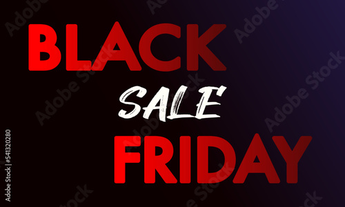Black Friday sale vector text