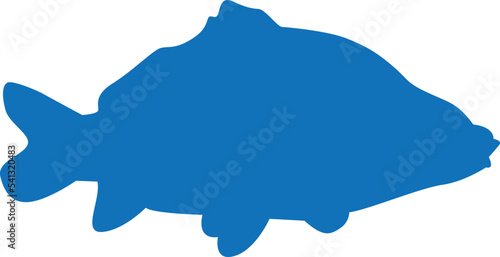 A fish silhouette for logos and graphic design.