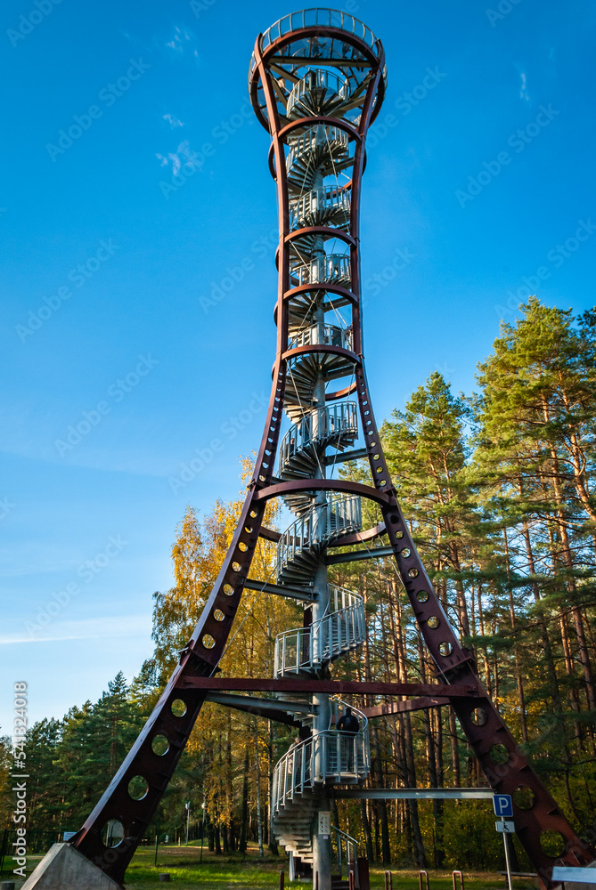 Labanoras Regional Park Tower, Lithuania. The tallest observation tower ...