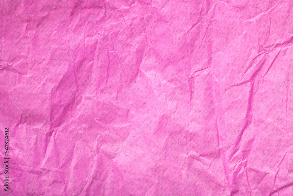 pink crumpled paper