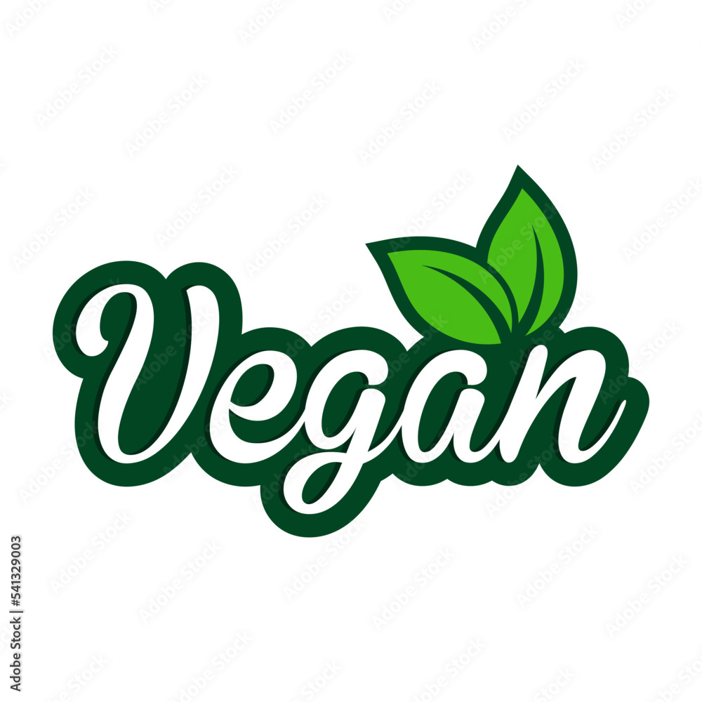 vegan food logo design template vegan food logo design template