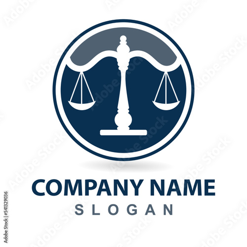 law Logo Template vector illsutration design 1 