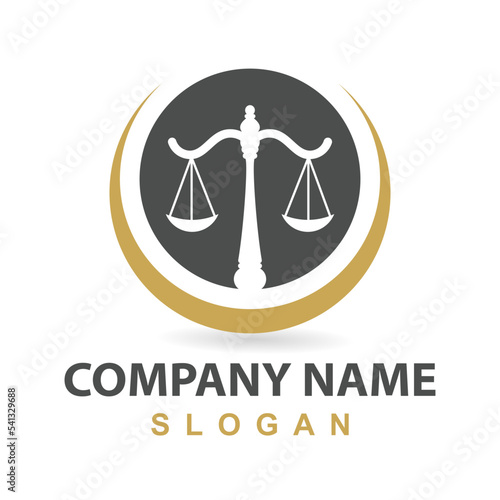 law Logo Template vector illsutration design