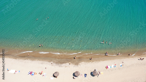 Bild auf Leinwand Photo aérienne Torreilles plage, vue verticale Languedoc Roussillon , plage près