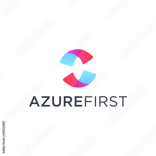 abstract technology company logo design templates